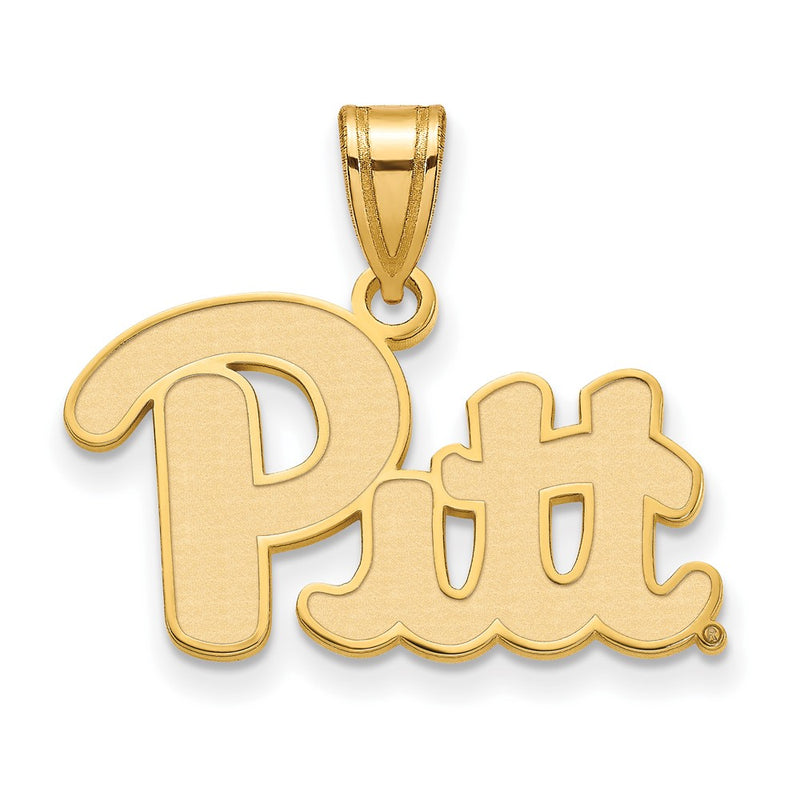 14K Yellow Gold Logoart University Of Pittsburgh Medium Pendant