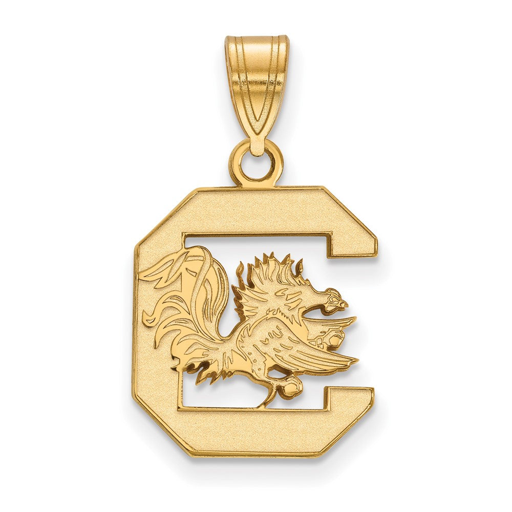 14K Yellow Gold Logoart University Of South Carolina Medium Pendant