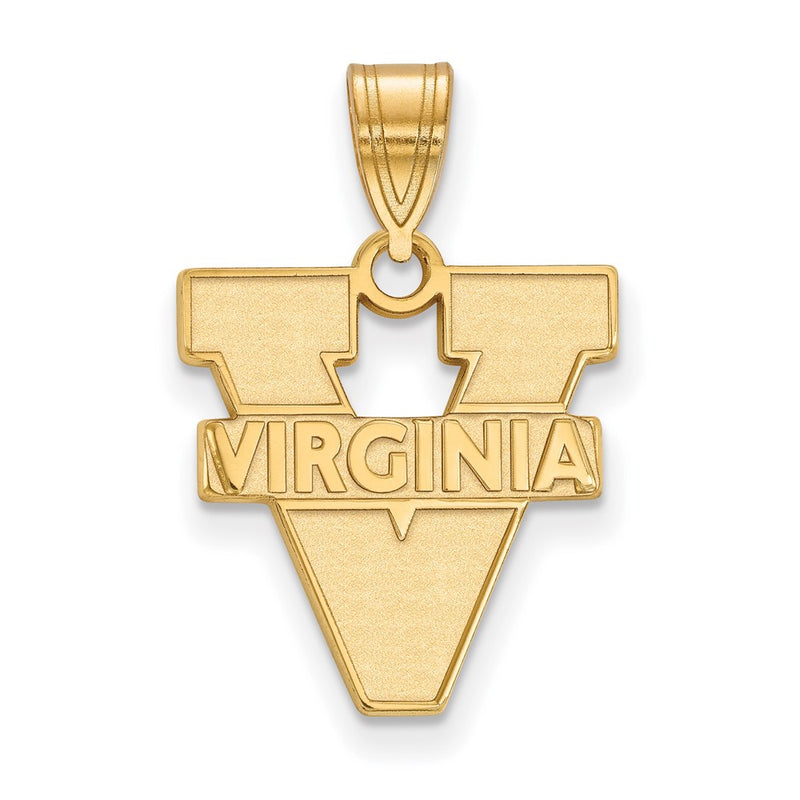 10K Yellow Gold Logoart University Of Virginia Medium Pendant