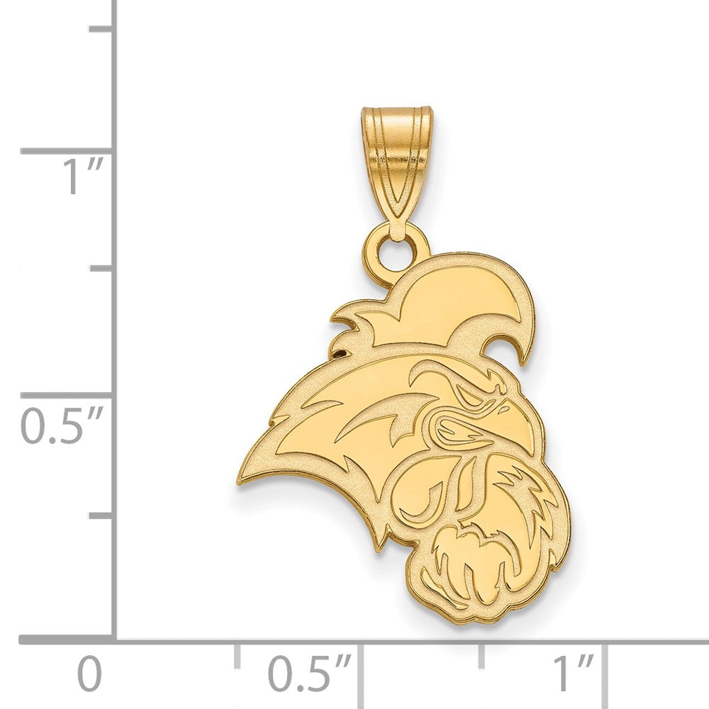 14K Yellow Gold Logoart Coastal Carolina University Chanticleer Large Pendant