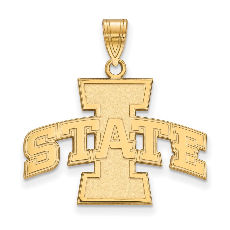 10K Yellow Gold Logoart Iowa State University Large Pendant