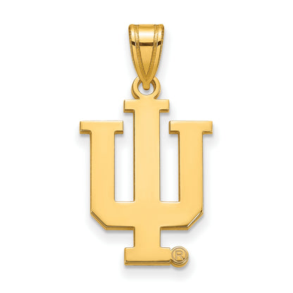 10K Yellow Gold Logoart Indiana University I U Large Pendant