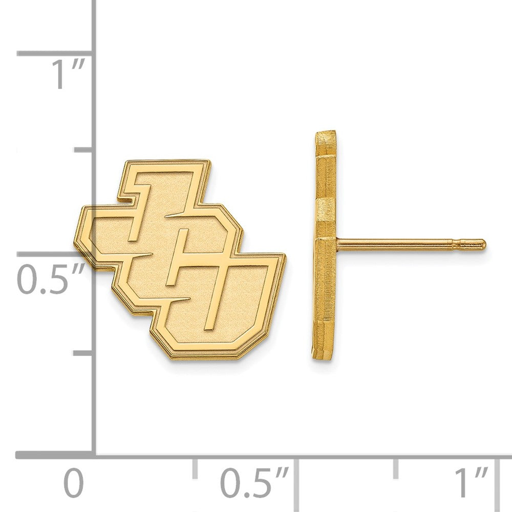 10K Yellow Gold Logoart John Carroll University Small Post Earrings