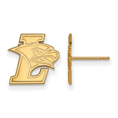 10K Yellow Gold Logoart Lehigh University Small Post Earrings