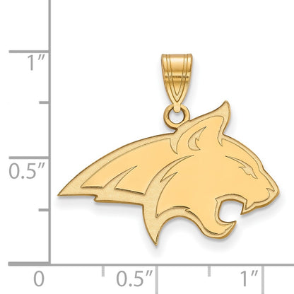 10K Yellow Gold Logoart Montana State University Bobcat Large Pendant