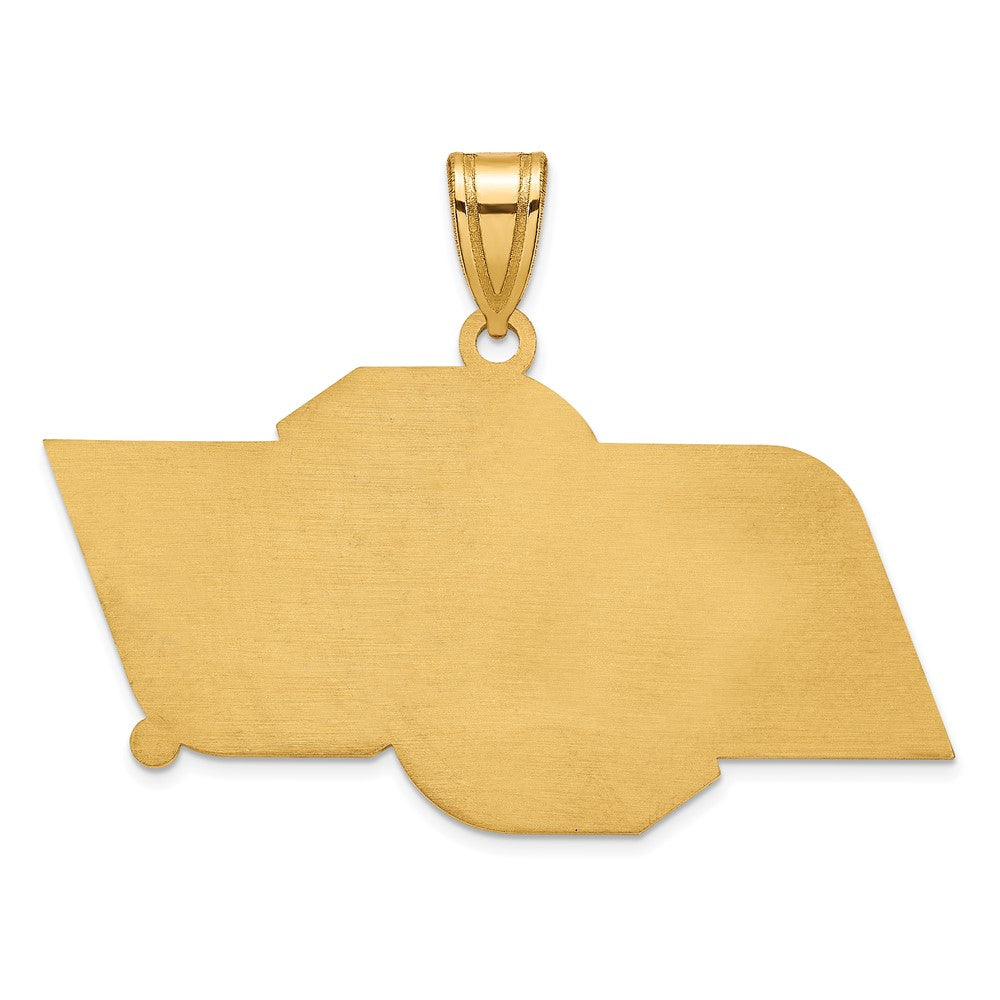 Gold Plated Sterling Silver Logoart Oklahoma State University O S U Large Pendant