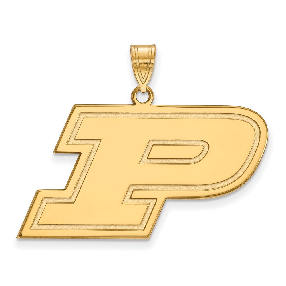 10K Yellow Gold Logoart Purdue University Letter P Large Pendant