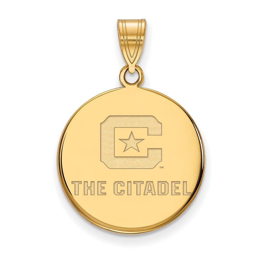 Gold Plated Sterling Silver Gp Logoart The Citadel Large Pendant