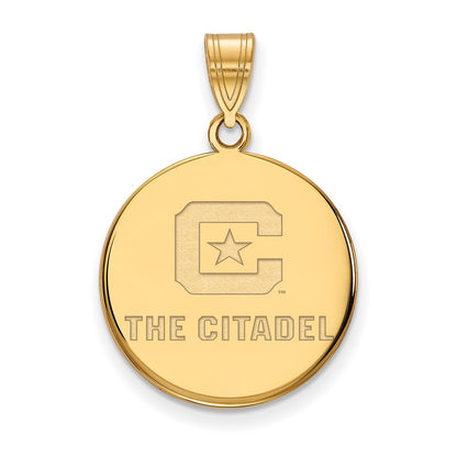 Gold Plated Sterling Silver Gp Logoart The Citadel Large Pendant
