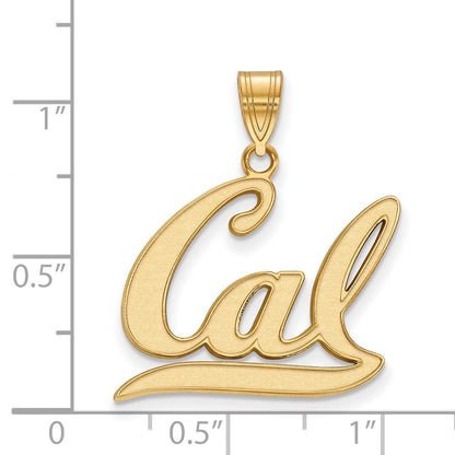 14K Yellow Gold Logoart University Of California Berkeley Large Pendant