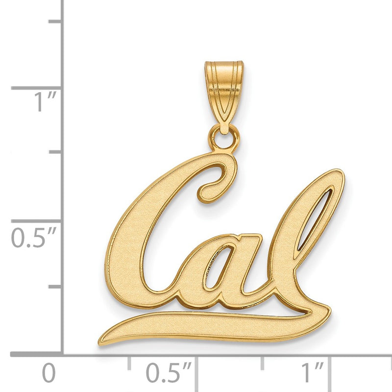 14K Yellow Gold Logoart University Of California Berkeley Large Pendant
