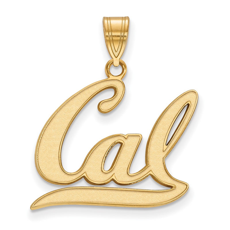 Gold Plated Sterling Silver Logoart University Of California Berkeley Large Pendant