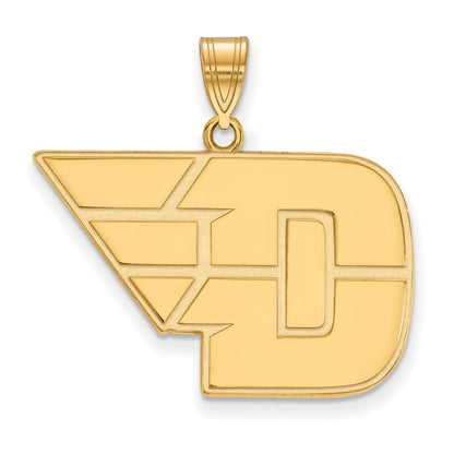 14K Yellow Gold Logoart University Of Dayton Large Pendant