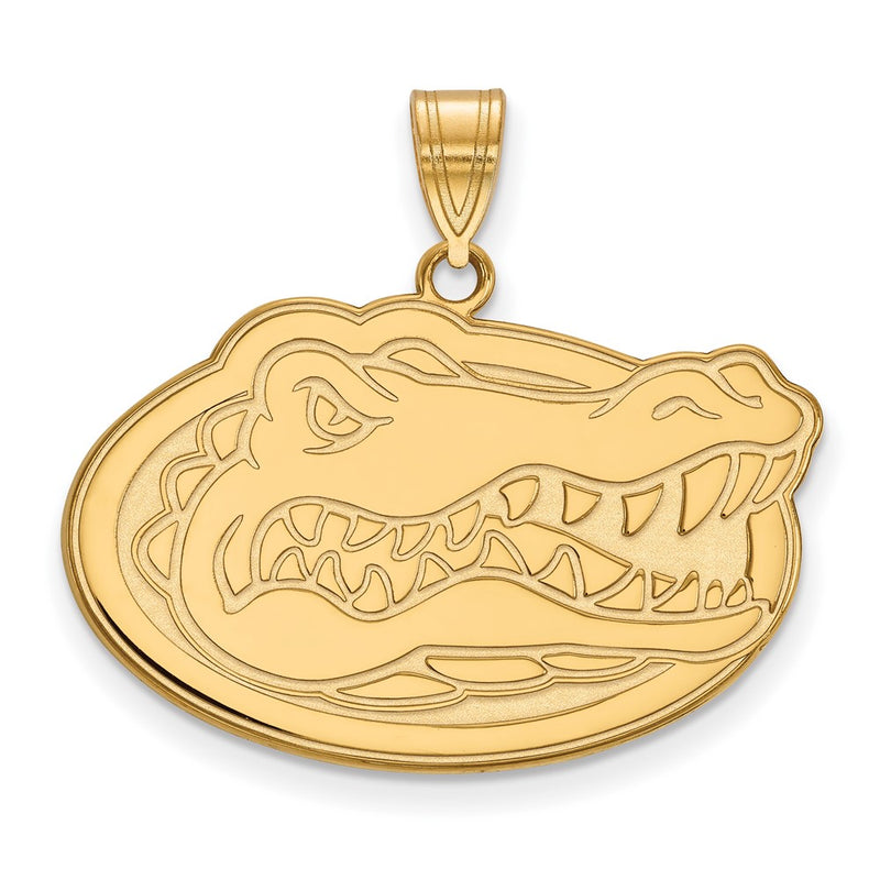 10K Yellow Gold Logoart University Of Florida Gator Large Pendant