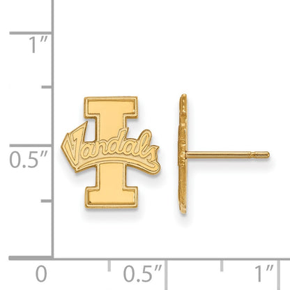 10K Yellow Gold Logoart University Of Idaho Vandals Small Post Earrings