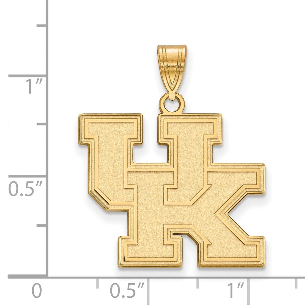 10K Yellow Gold Logoart University Of Kentucky U K Large Pendant