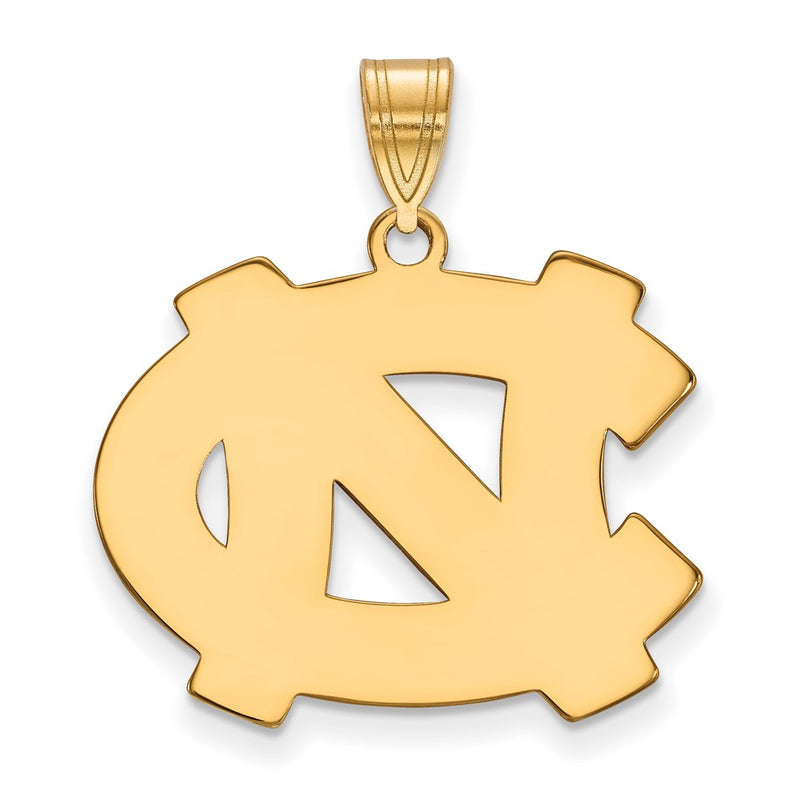 14K Yellow Gold Logoart University Of North Carolina N C Large Pendant