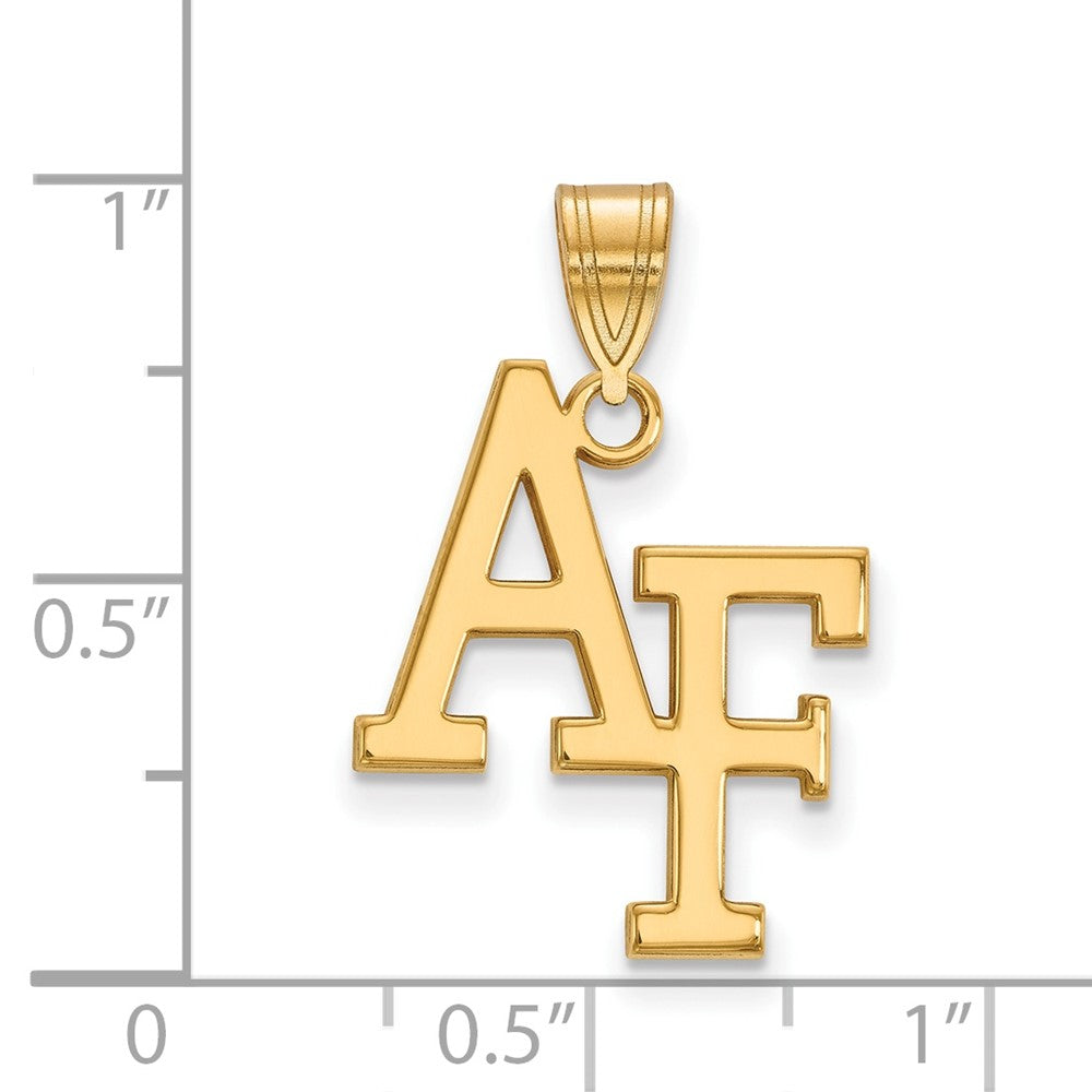 Gold Plated Sterling Silver Logoart United States Air Force Academy A F Large Pendant