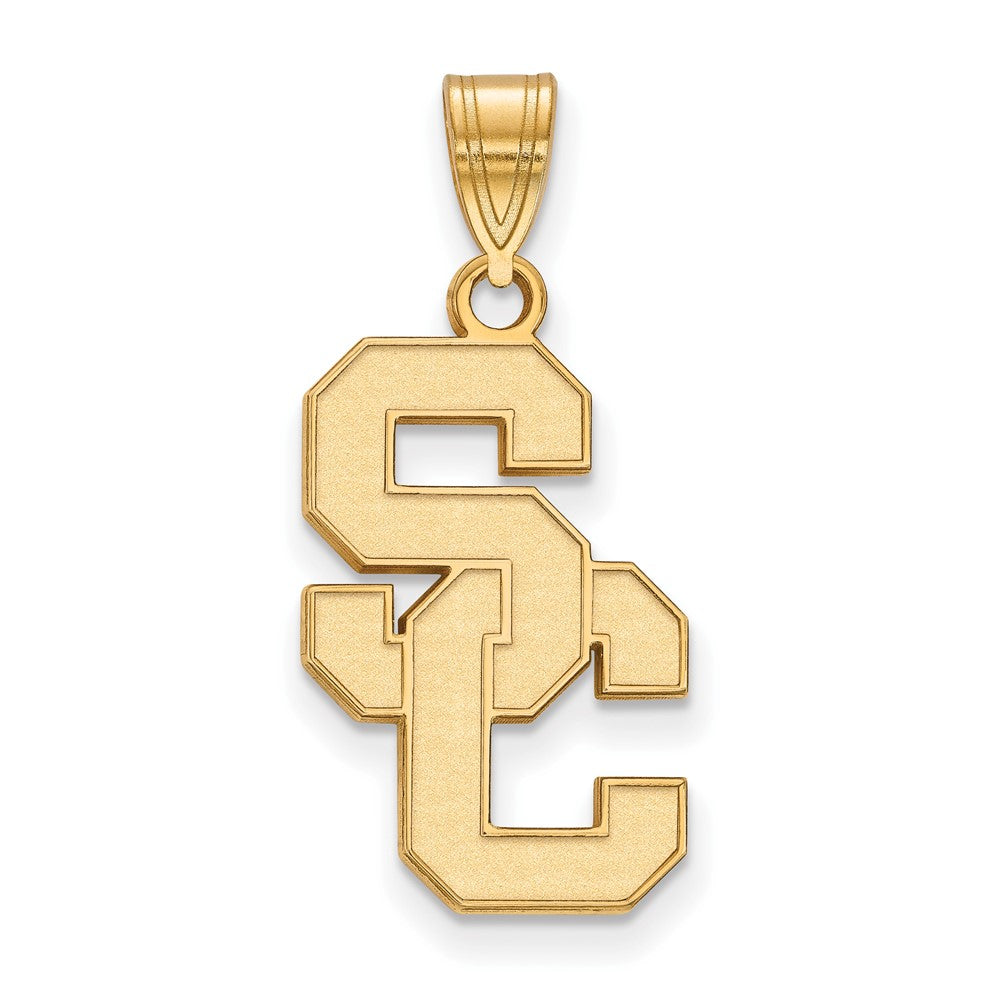 Gold Plated Sterling Silver University Of Southern California S C Large Pendant