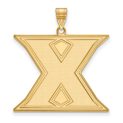 14K Yellow Gold Logoart Xavier University Letter X Extra Large Pendant