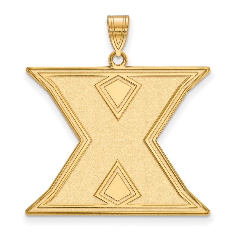 14K Yellow Gold Logoart Xavier University Letter X Extra Large Pendant