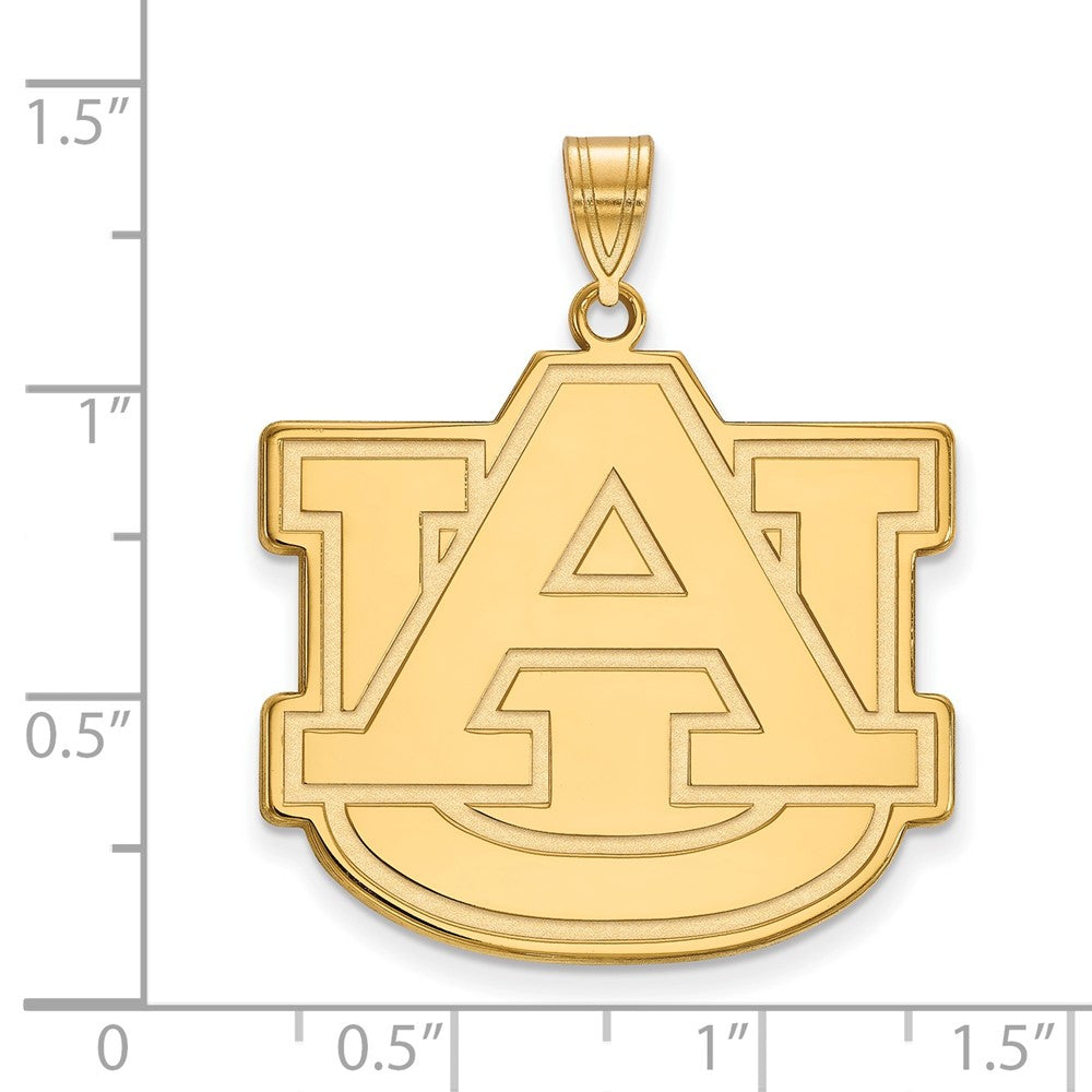 Gold Plated Sterling Silver Logoart Auburn University A U Extra Large Pendant