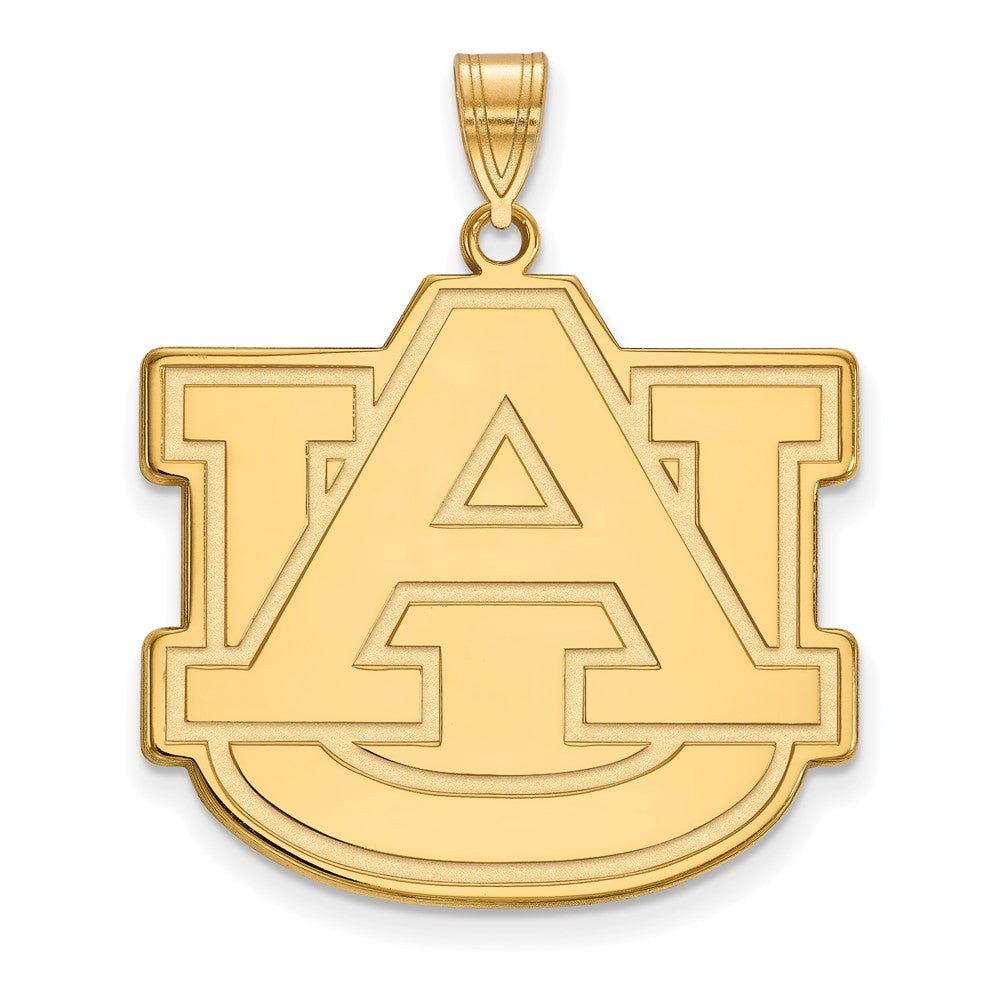 Gold Plated Sterling Silver Logoart Auburn University A U Extra Large Pendant