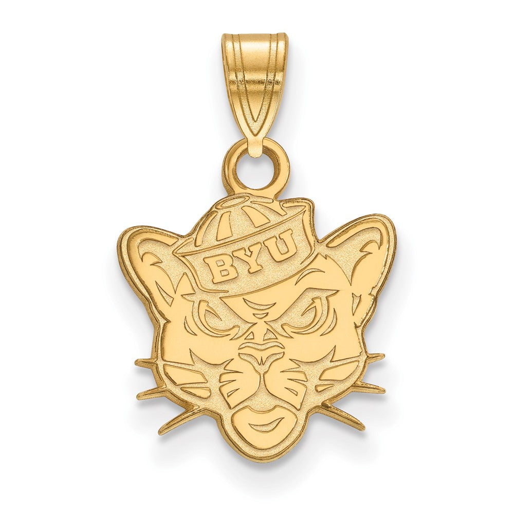 14K Yellow Gold Logoart Brigham Young University Cougar Small Pendant