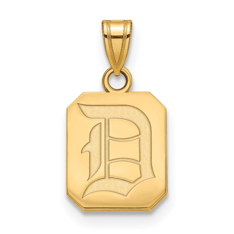 14K Yellow Gold Logoart Duquesne University Letter D Small Pendant