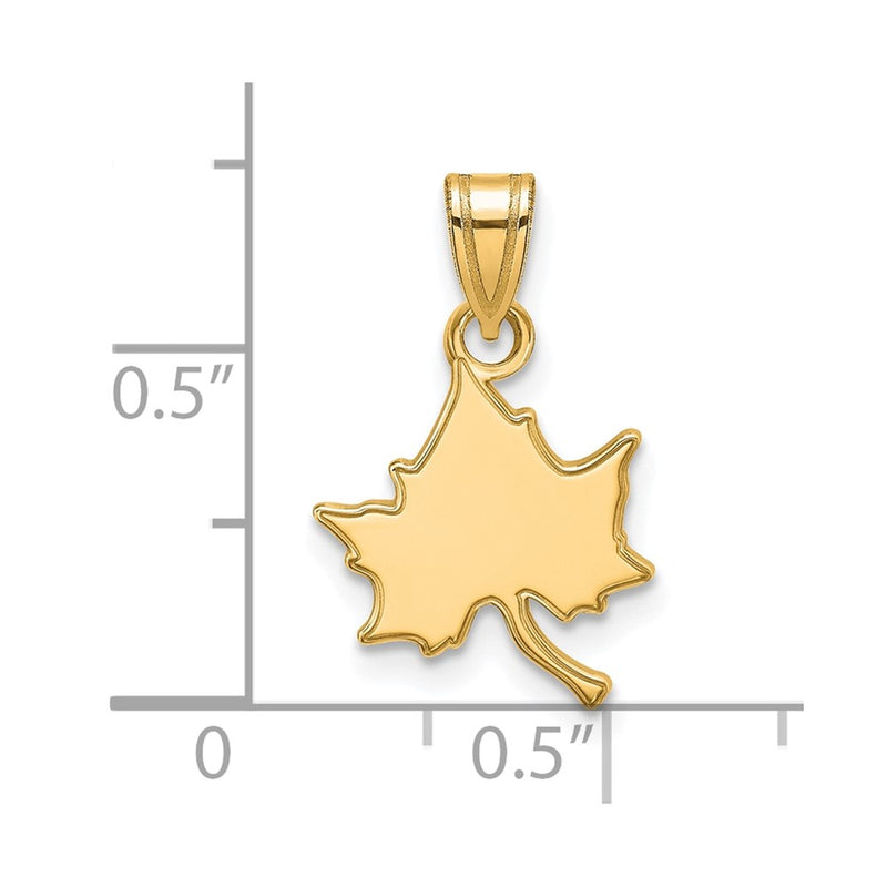 Gold Plated Sterling Silver Logoart Indiana State University I S Small Pendant