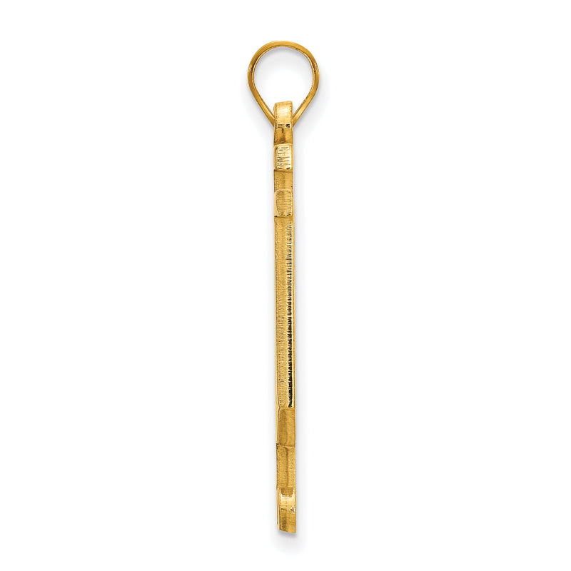 Gold Plated Sterling Silver Logoart Indiana University I U Extra Large Pendant