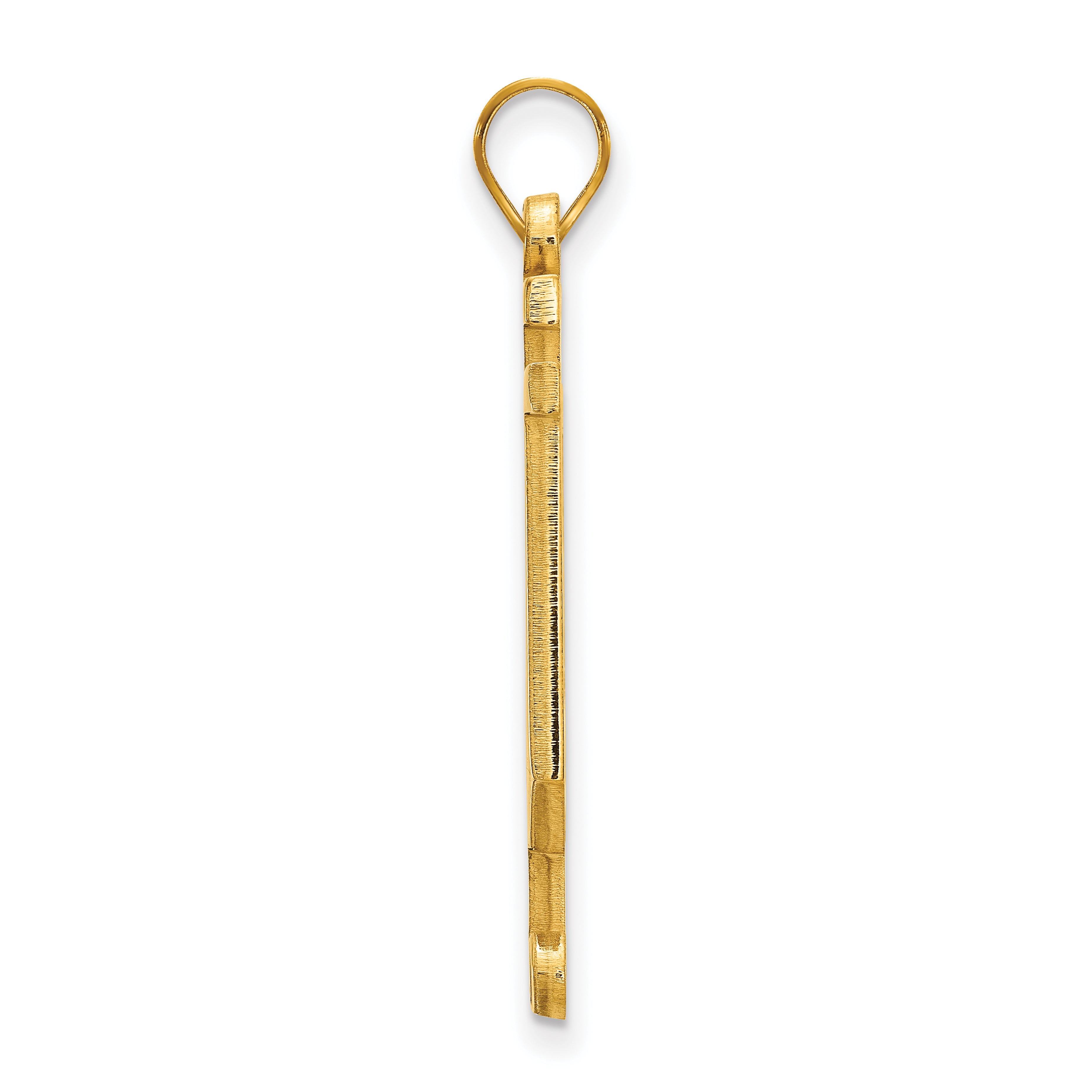 14K Yellow Gold Logoart Indiana University I U Extra Large Pendant