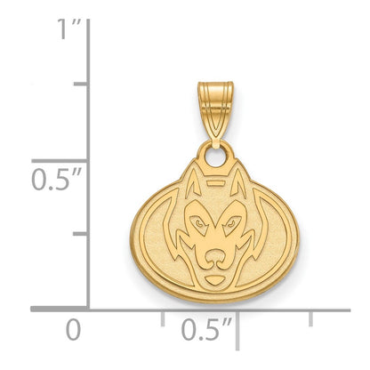 14K Yellow Gold Logoart St. Cloud State University Husky Small Pendant