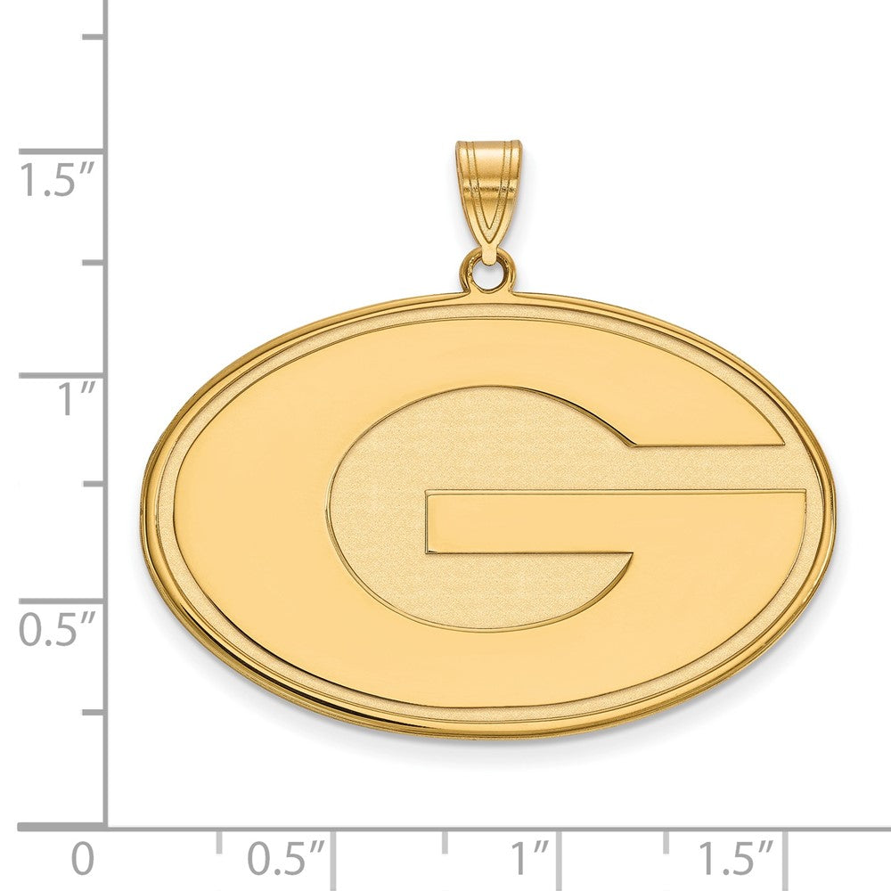 14K Yellow Gold Logoart University Of Georgia Letter G Extra Large Pendant