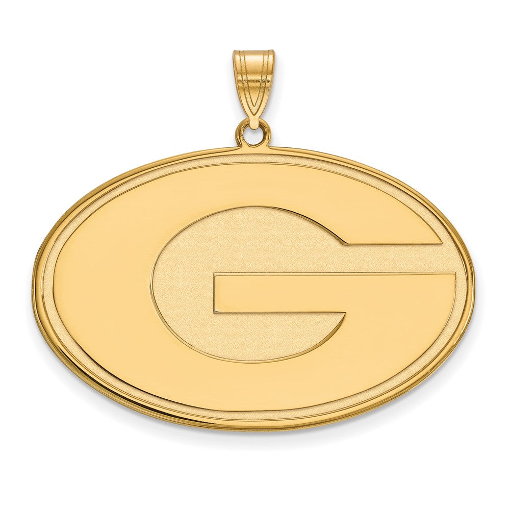 14K Yellow Gold Logoart University Of Georgia Letter G Extra Large Pendant