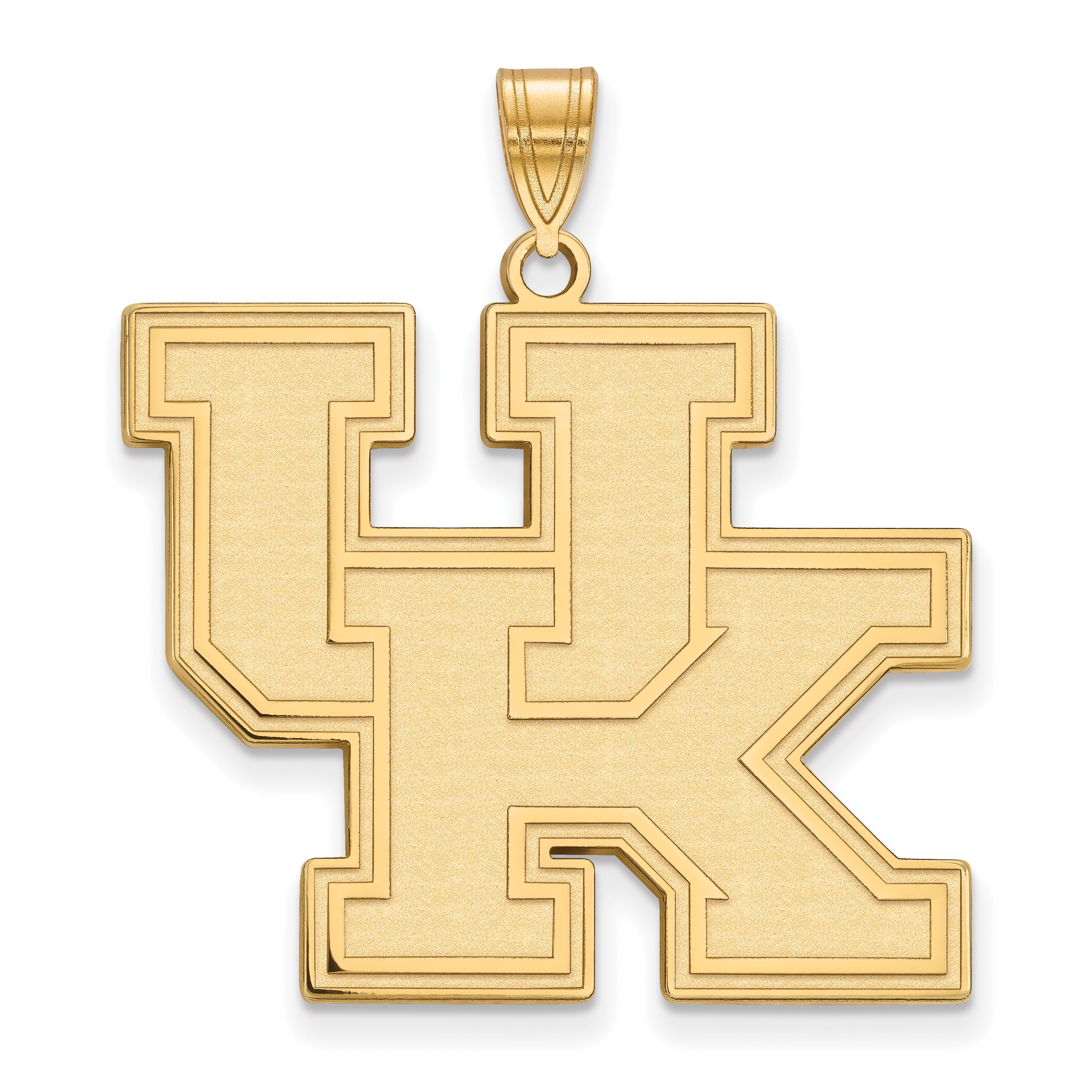 14K Yellow Gold Logoart University Of Kentucky U K Extra Large Pendant