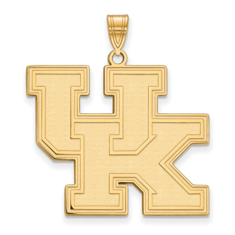 14K Yellow Gold Logoart University Of Kentucky U K Extra Large Pendant