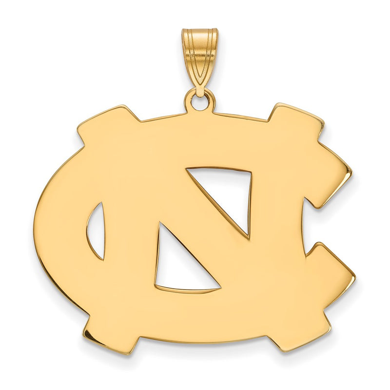 14K Yellow Gold Logoart University Of North Carolina N C Extra Large Pendant