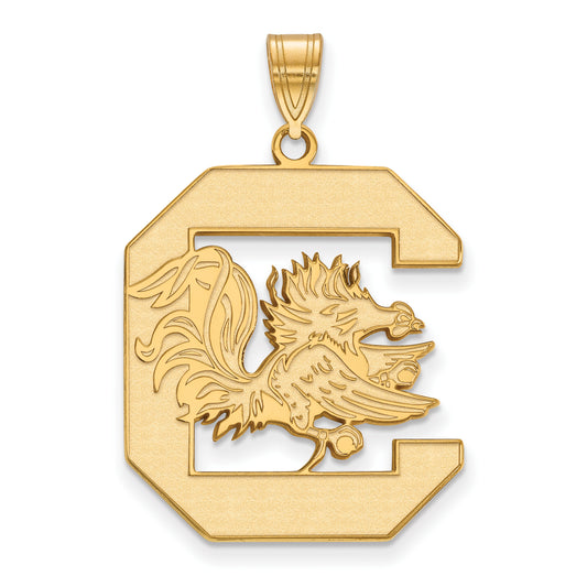 14K Yellow Gold Logoart University Of South Carolina Extra Large Pendant