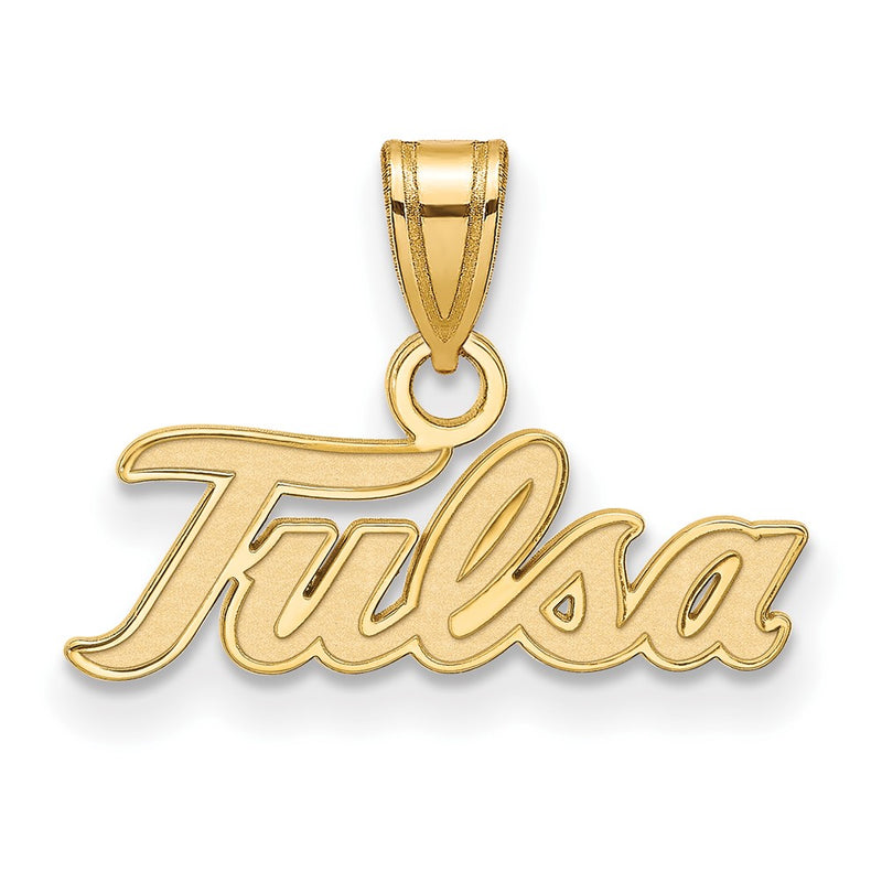 10K Yellow Gold Logoart University Of Tulsa T U Small Pendant
