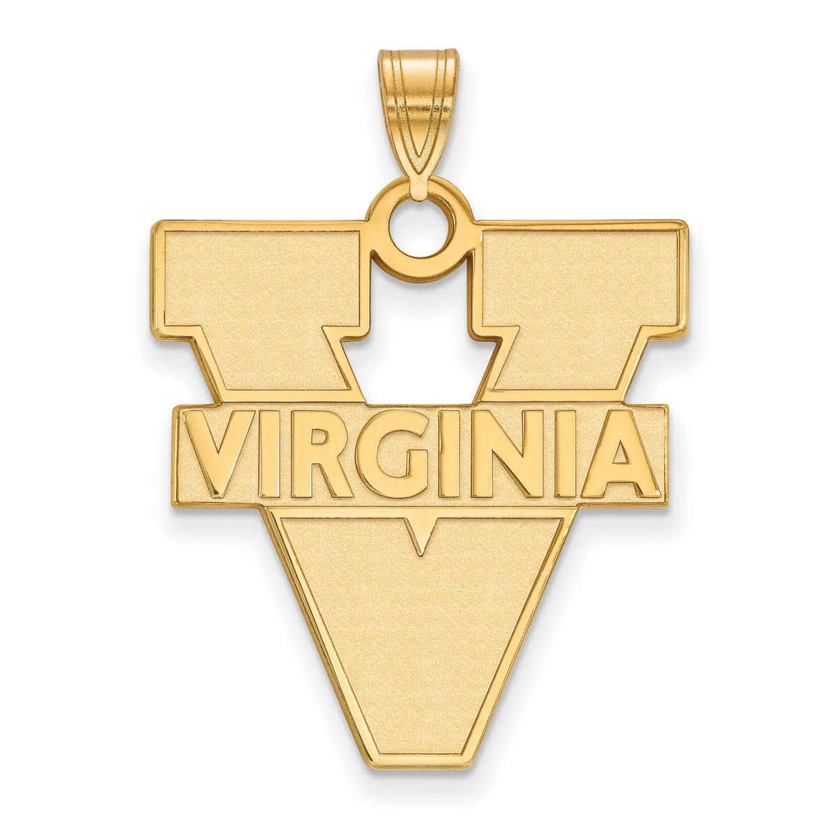 10K Yellow Gold Logoart University Of Virginia Extra Large Pendant