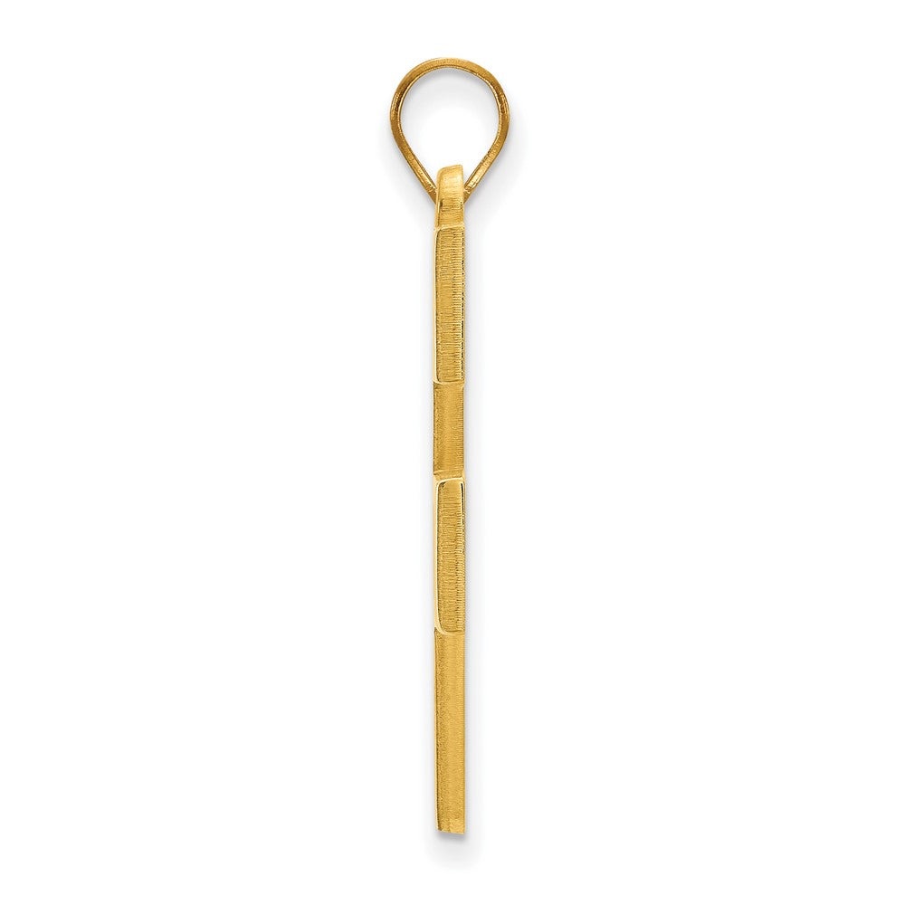 10K Yellow Gold Logoart West Virginia University W V Extra Large Pendant