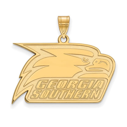 14K Yellow Gold Logoart Georgia Southern University Eagle Large Pendant