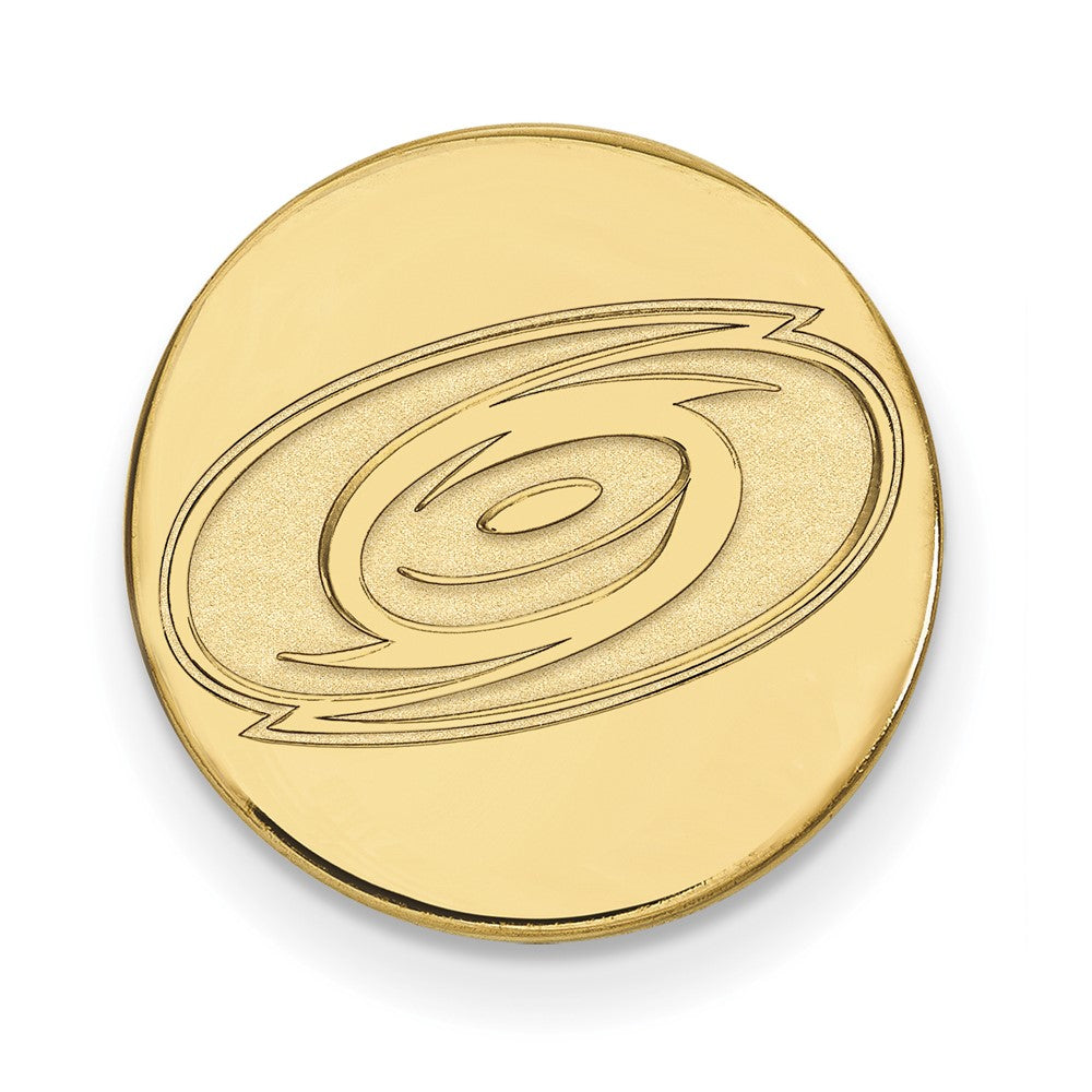 14K Yellow Gold Gold NHL LogoArt Carolina Hurricanes Lapel Pin