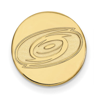 14K Yellow Gold Gold NHL LogoArt Carolina Hurricanes Lapel Pin