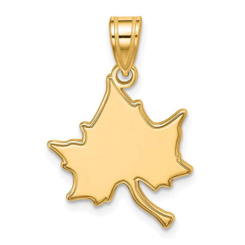 14K Yellow Gold Logoart Indiana State University I S Large Pendant