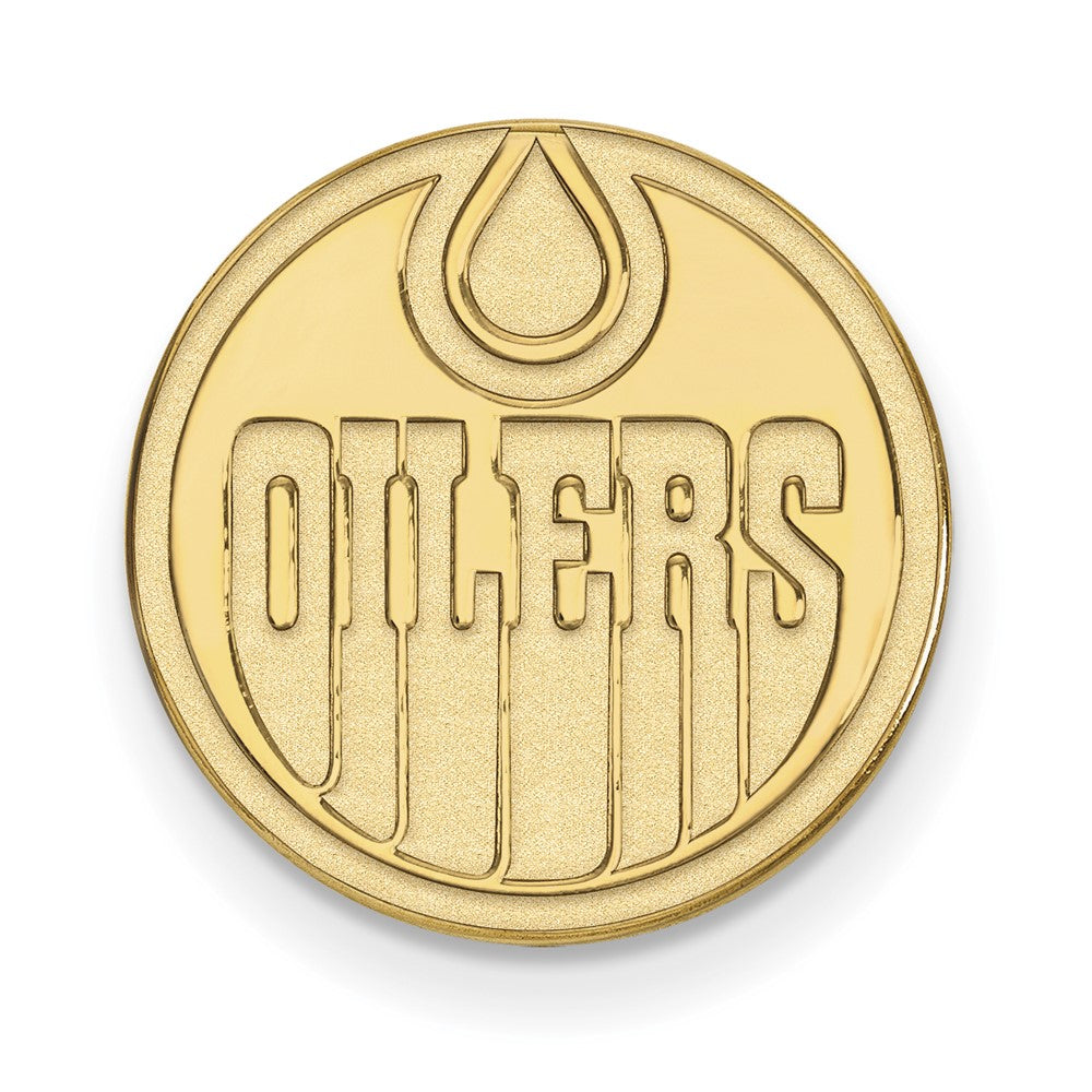 14K Yellow Gold Gold NHL LogoArt Edmonton Oilers Lapel Pin