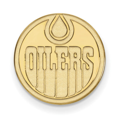 14K Yellow Gold Gold NHL LogoArt Edmonton Oilers Lapel Pin