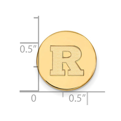 14K Yellow Gold Gold LogoArt Rutgers University Letter R Lapel Pin