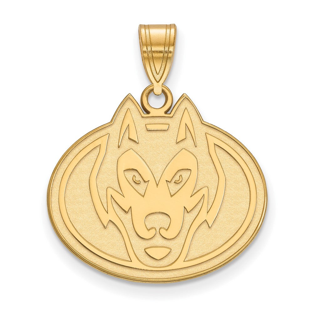 14K Yellow Gold Logoart St. Cloud State University Husky Large Pendant